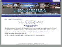 Tablet Screenshot of mylincolncrossing.org